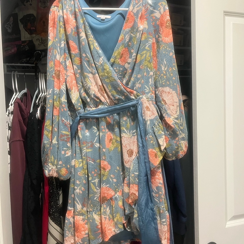 LC Lauren Conrad Blue Dress